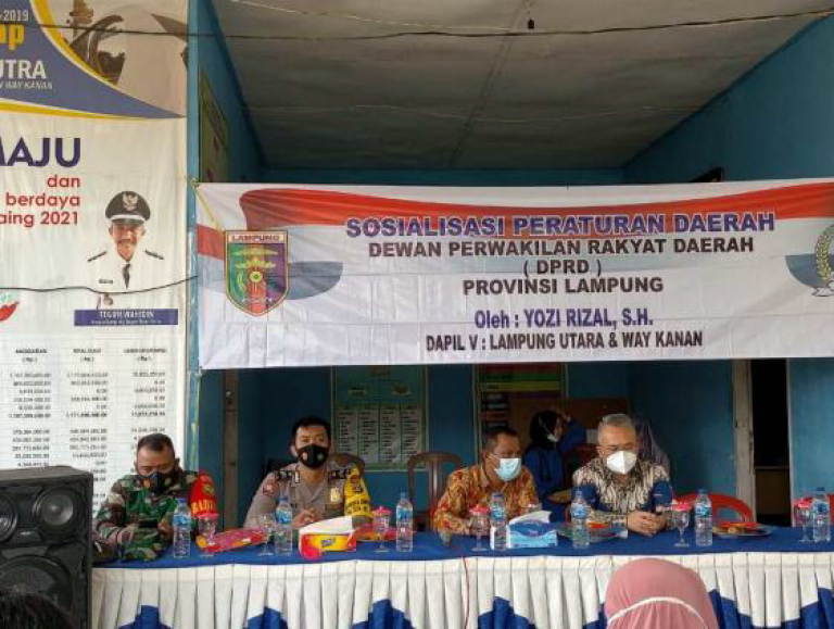 Ketua Komisi I DPRD Provinsi Lampung Gandeng Tim Penyuluh Hukum Adakan