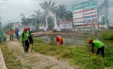 Permalink to Kades Terpilih Desa Tanjung Mas Makmur Gotong Royong Membersihkan Halaman Kantor Desa